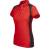 Womens Stretch Pique Shirt, red/black
