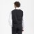 Traveller mens waistcoat modern fit, black