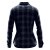 Women's Logan Snap Front Shirt, navy plaid