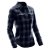 Women's Logan Snap Front Shirt, navy plaid