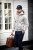 Stylish hooded sweat, grey melange
