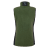 Womens pile Fleece Vest, green/black