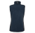 Womens pile Fleece Vest, navy/black