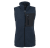 Womens pile Fleece Vest, navy/black