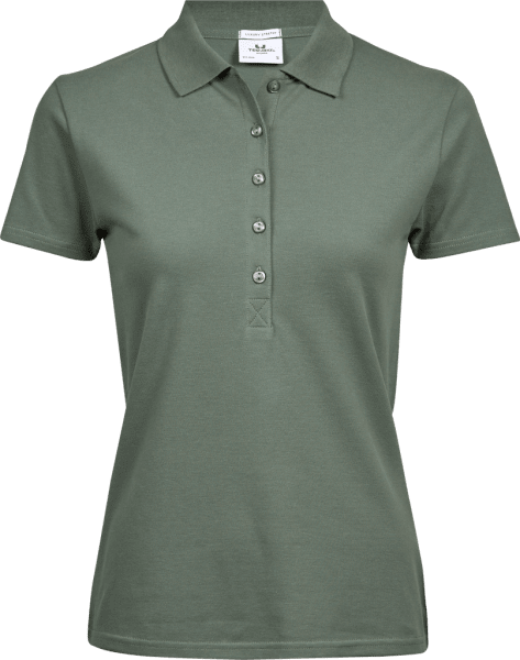 Zoom bild av Women's Luxury Stretch Polo Leaf Green