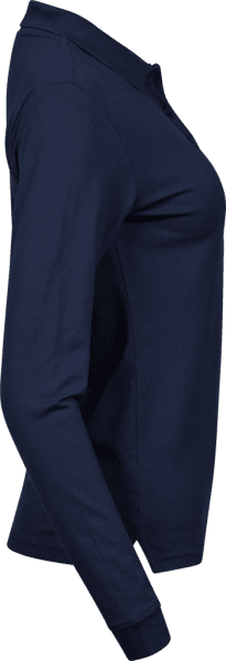 Zoom bild av Women's Luxury Stretch Long Sleeve Polo Navy
