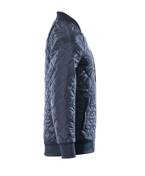 Zoom bild av Termojacka, mörk marin