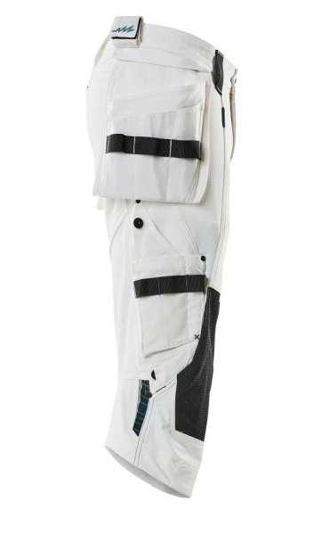 Zoom bild av Piratbyxor med hängfickor, vit