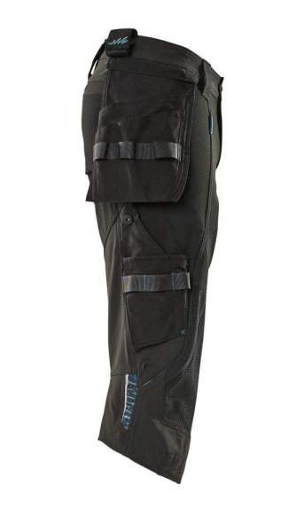 Zoom bild av Piratbyxor med hängfickor, svart