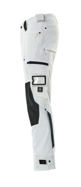 Zoom bild av Byxor med knäfickor, vit