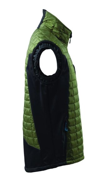 Zoom bild av Termoväst, mossgrön/svart