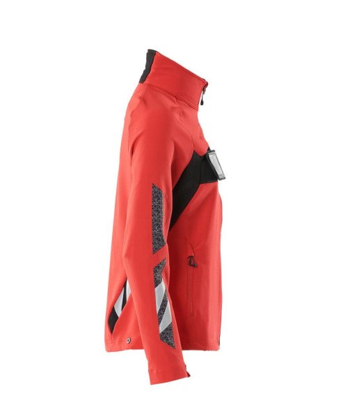 Zoom bild av Dam skaljacka, signal röd/svart