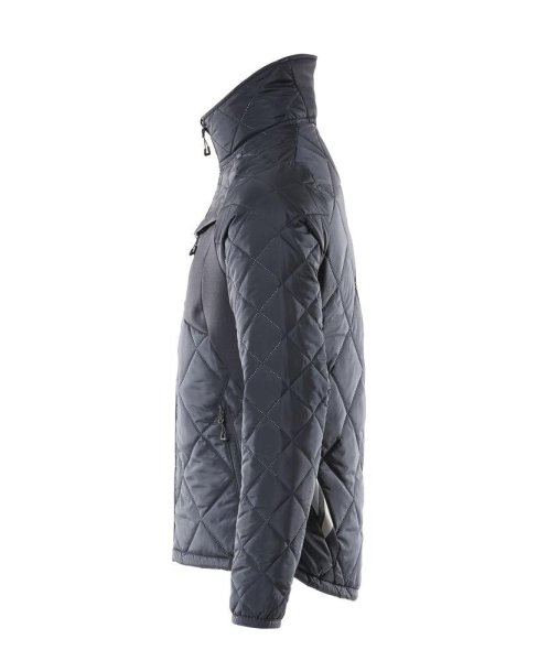 Zoom bild av Termojacka, mörk marin