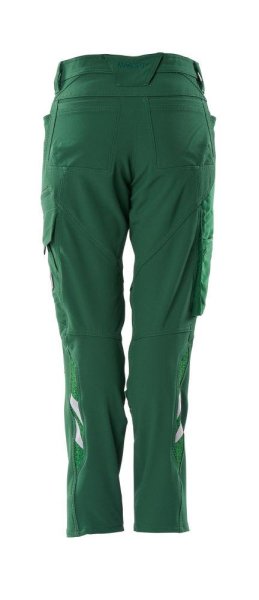 Zoom bild av Dam byxor med knäfickor, grön