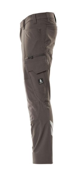 Zoom bild av Byxor med knäfickor, mörk antracite