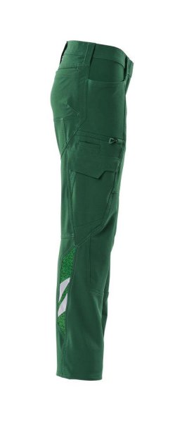 Zoom bild av Dam byxor med lårficka, grön