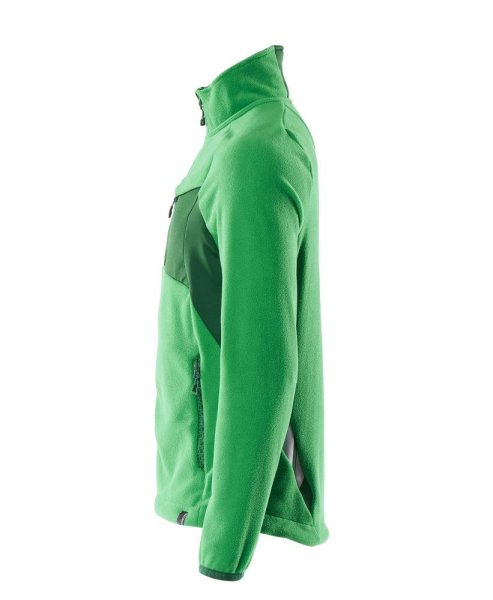 Zoom bild av Fleecejacka med blixlås, gräsgrön/grön