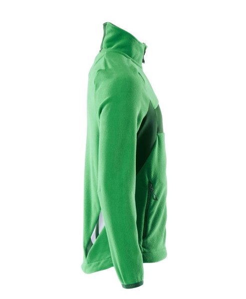 Zoom bild av Fleecejacka med blixlås, gräsgrön/grön