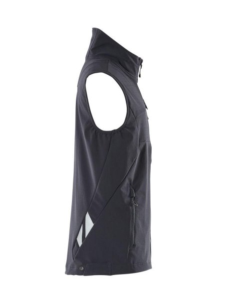 Zoom bild av Stretch väst, mörk marin