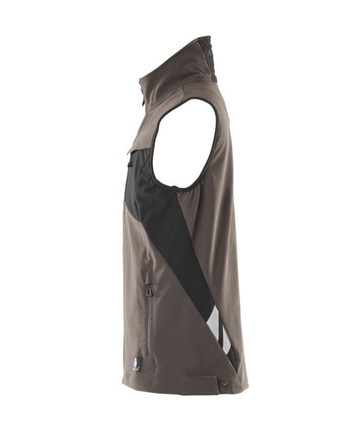 Zoom bild av Stretch väst, mörk antracite/svart