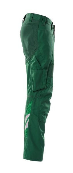 Zoom bild av Byxor med knäfickor, grön