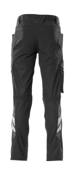 Zoom bild av Byxor med knäfickor, svart