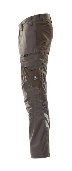 Zoom bild av Byxor med knäfickor, mörk antracite