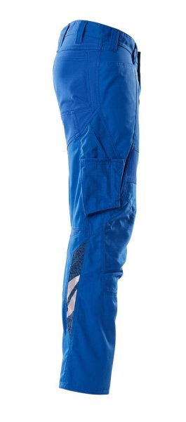 Zoom bild av Byxor med knäfickor, azurblå