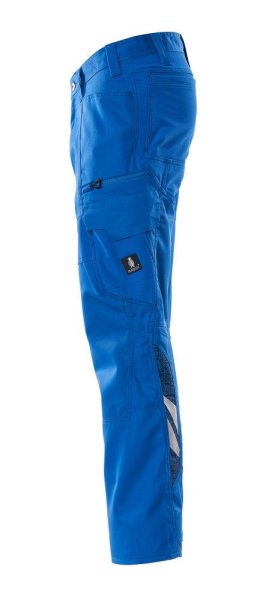 Zoom bild av Byxor med lårfickor, azurblå