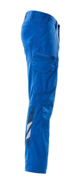 Zoom bild av Byxor med lårfickor, azurblå