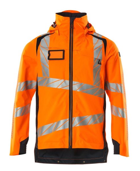 Zoom bild av Skaljacka, orange/mörk marin
