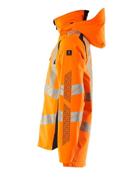 Zoom bild av Skaljacka, orange/mörk marin