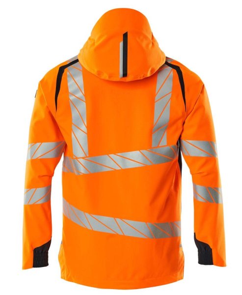 Zoom bild av Skaljacka, orange/mörk marin