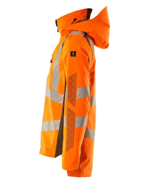 Zoom bild av Skaljacka, orange/mossgrön