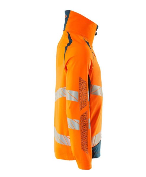 Zoom bild av Stretchjacka, orange/petrolium