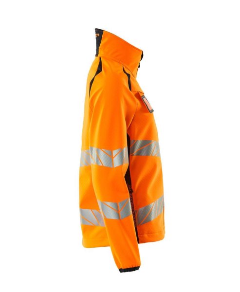 Zoom bild av Dam softshelljacka, orange/mörk marin