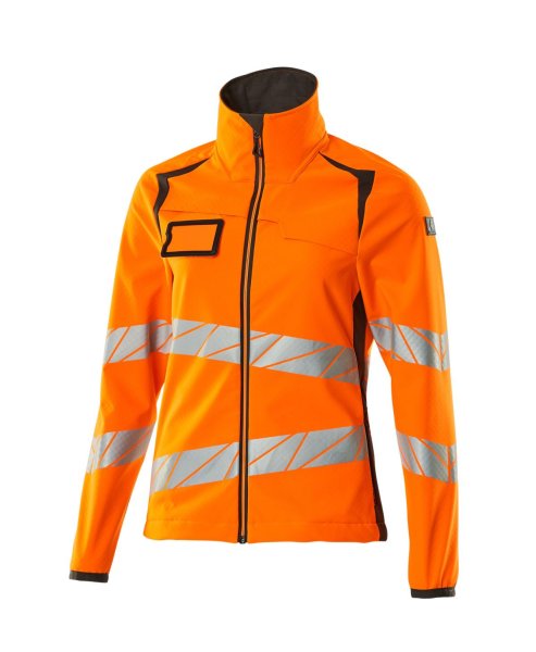 Zoom bild av Softshelljacka varsel dam, orange/marin
