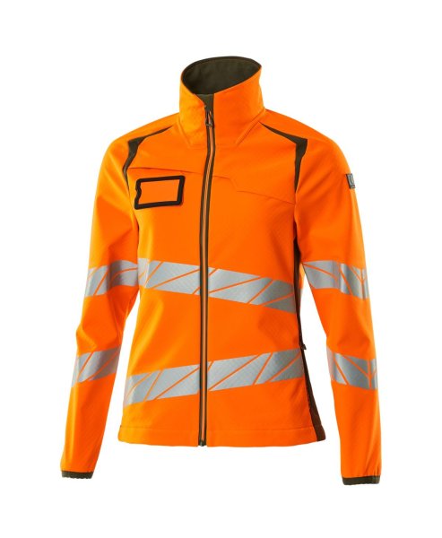 Zoom bild av Softshelljacka varsel dam, orange/marin