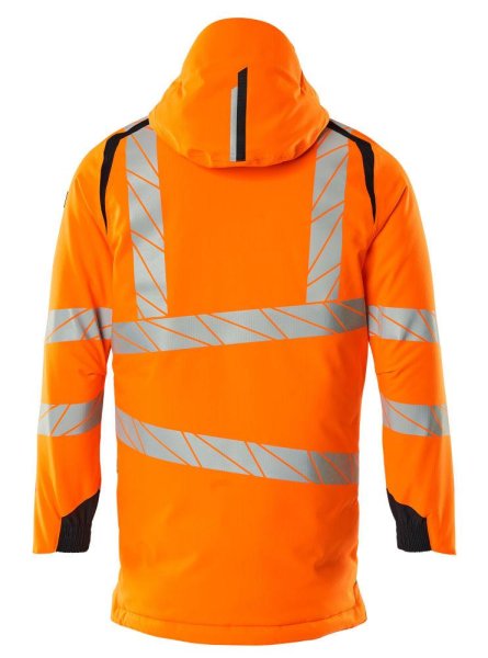 Zoom bild av Parkas, orange/mörk marin