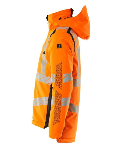 Zoom bild av Vinterjacka, orange/mörk marin