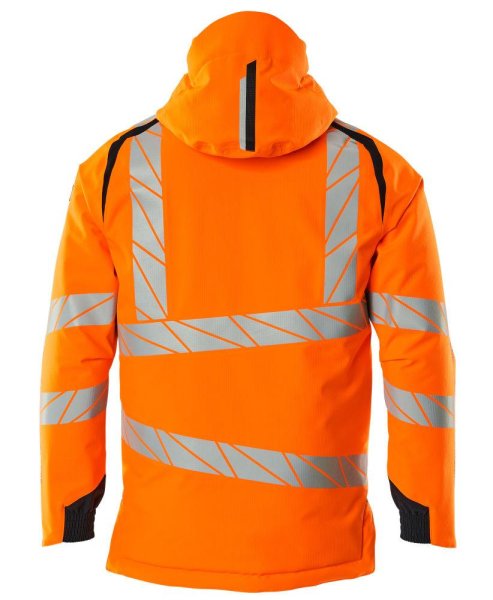 Zoom bild av Vinterjacka, orange/mörk marin