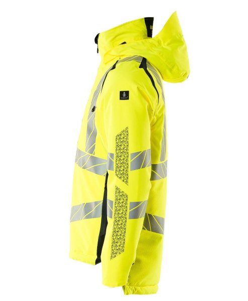 Zoom bild av Vinterjacka, gul/mörk marin