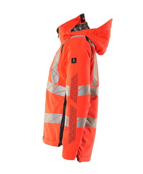 Zoom bild av Dam vinterjacka, röd/mörk marin