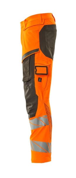 Zoom bild av Byxor med knäfickor, orange/mörk antracite