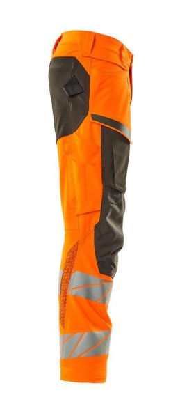 Zoom bild av Byxor med knäfickor, orange/mörk antracite