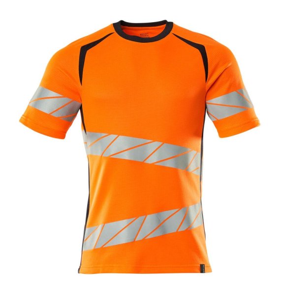 Zoom bild av Kortärmad t-shirt, orange/mörk marin