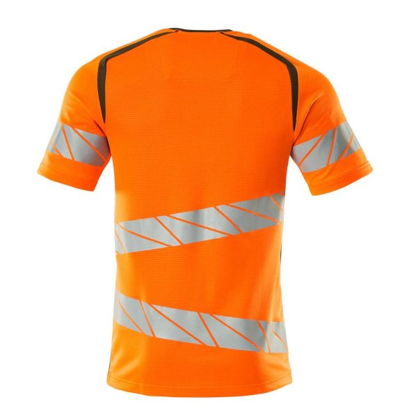 Zoom bild av Kortärmad t-shirt, orange/mossgrön