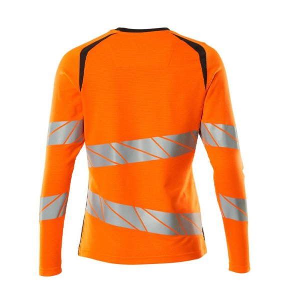 Zoom bild av Dam långärmad t-shirt, orange/mörk antracite