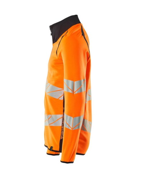 Zoom bild av Sweatshirt med blixtlås, orange/mörk marin