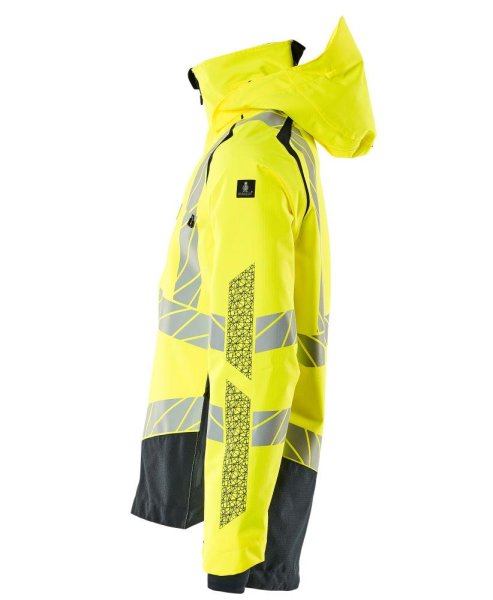 Zoom bild av Skaljacka, gul/mörk marin